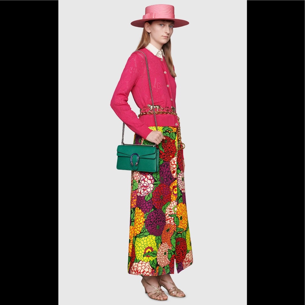 GUCCI DIONYSUS GREEN SHOULDER BAG 400249 CAOGX With Hardware BOX BAG CARD Ribbon - Picture 3 of 16
